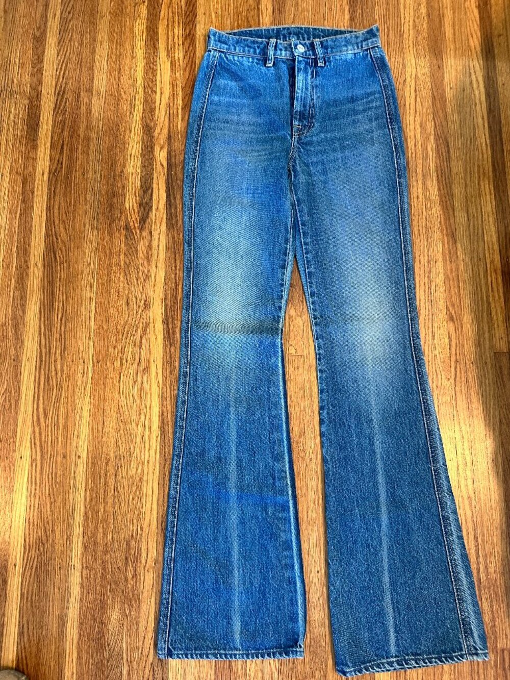 7 For All Mankind Women's Blue Flare Jeans
